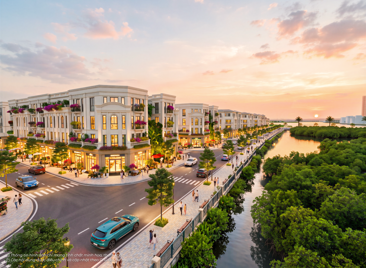 Shophouse Vinhomes mặt đại lộ và mặt biển